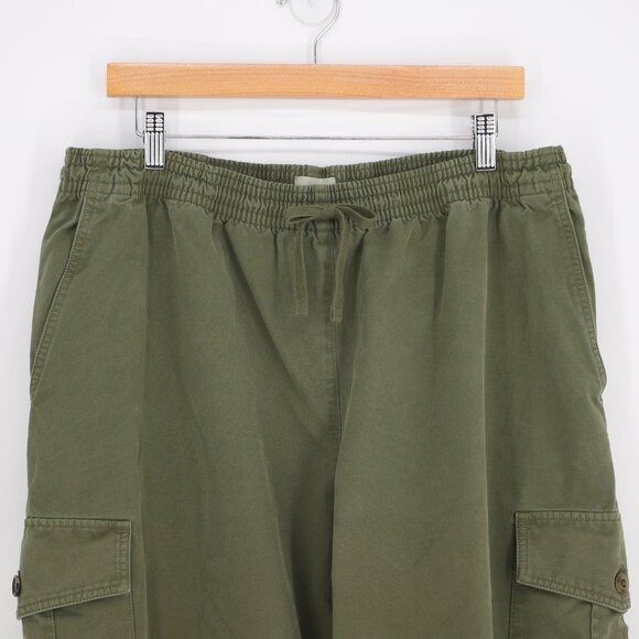 WILFRED FREE ARITZIA Cargo Utility Drawstring Wide-Leg Pants Toggle Hem Size XL - Picture 3 of 11